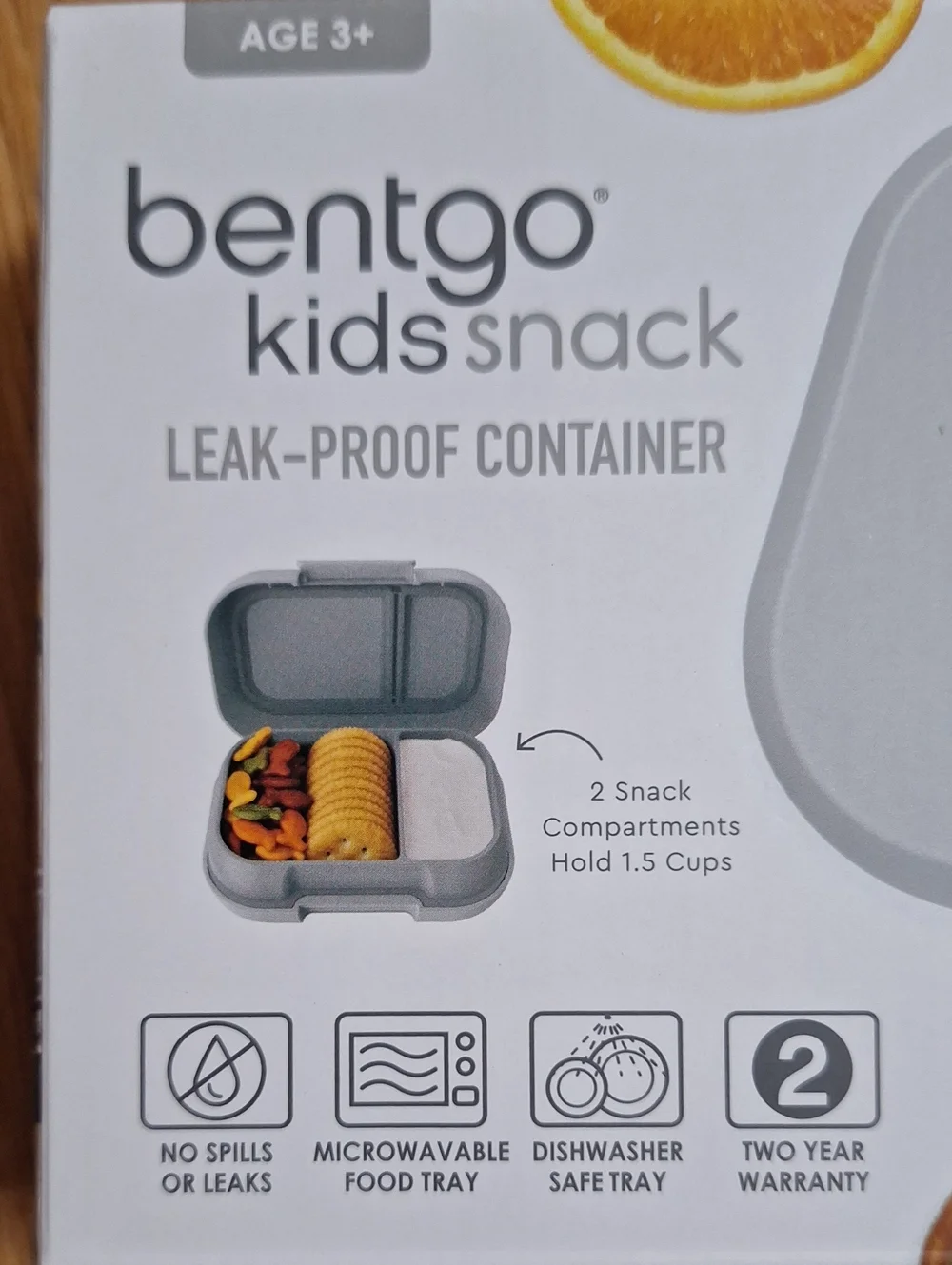 bentgo Kids Snack Leak-Proof Container - Gray